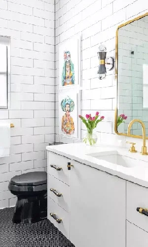 Sparkling clean bathrooms